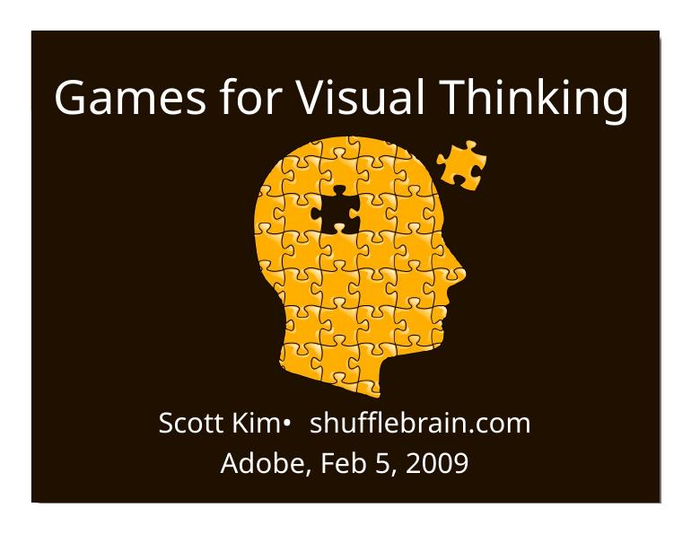 Visual Brief Game مرجع دانلود پاورپوینت | Games for Visual Thinking