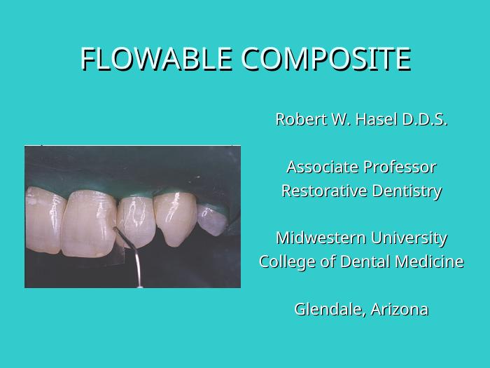 مرجع دانلود پاورپوینت | FLOWABLE COMPOSITE
